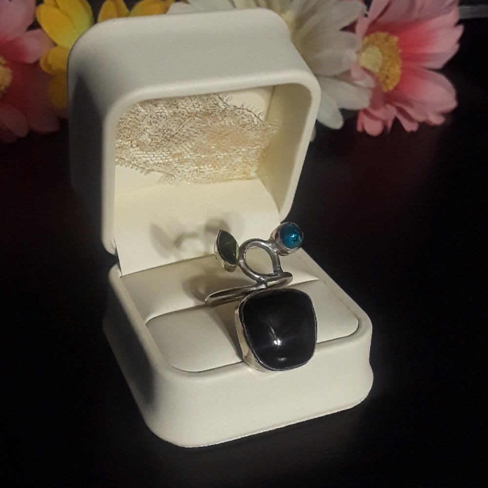 Unique Multi Stone Ring